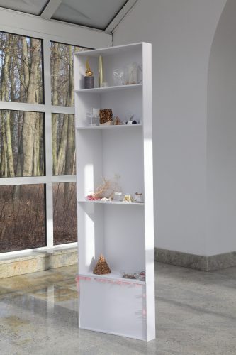 The Structure of the White/Cupboard, 2020, arrangement containing earlier projects,  fot. Jan Gaworski
