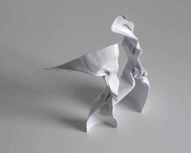 The Tango, paper, glue, 25x7x8 cm, 20x6x13 cm, 2014