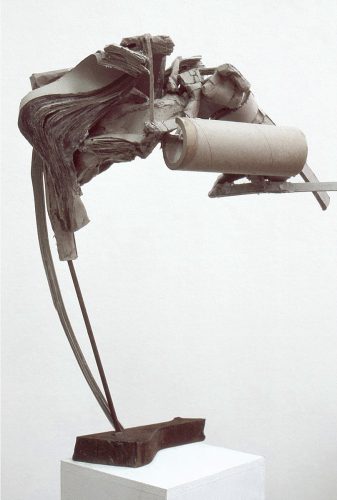 Struktura II, papier, karton, klej, metal, drewno, 2000