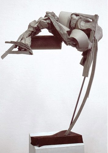Struktura II, papier, karton, klej, metal, drewno, 2000