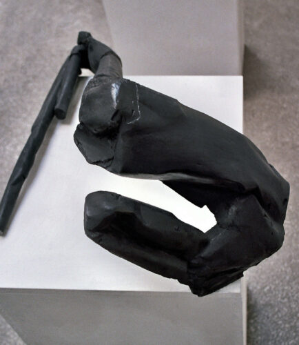figure, plaster, high 25 cm, 1999