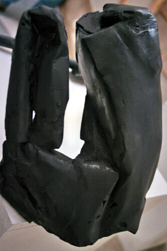 figure, plaster, high 25 cm, 1999