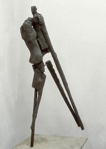 She and he, clay, high 180 cm, 1998