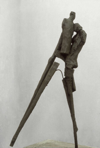 She and he, clay, high 180 cm, 1998
