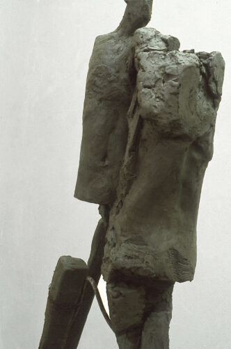 She and he, clay, high 180 cm, 1998